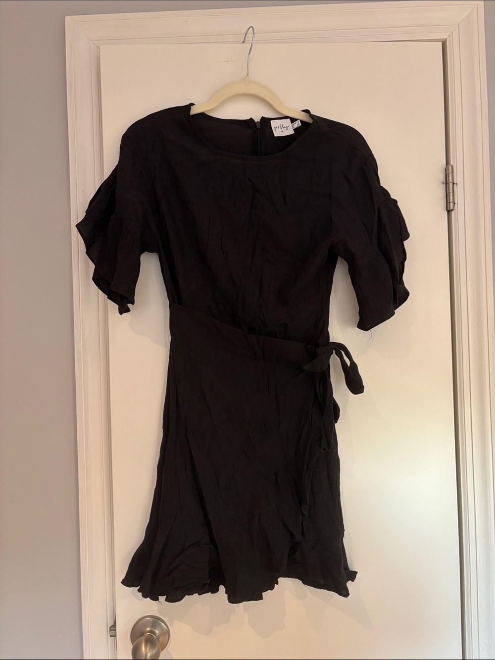 Princess Polly Black Tie-Waist Mini Dress